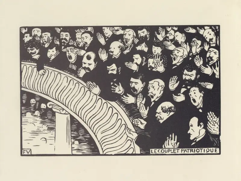 The Patriotic Ditty (Le Couplet patriotique) av Félix Vallotton