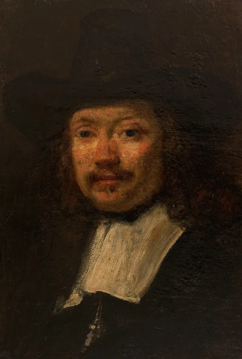 Studie av man [Les Syndics], kopia efter Rembrandt av Félix Ziem