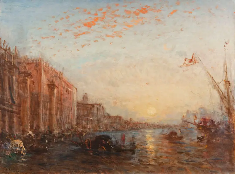 Überschwemmung in Venedig von Félix Ziem