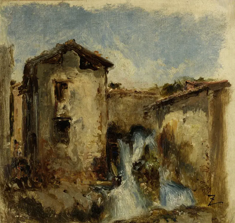 La cascade, Félix Ziem