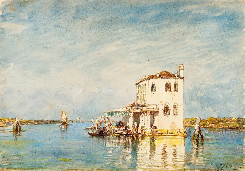Tullen i Venedig av Félix Ziem
