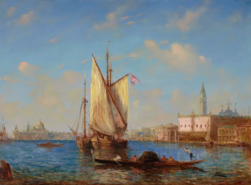 Lagunen, Venedig av Félix Ziem