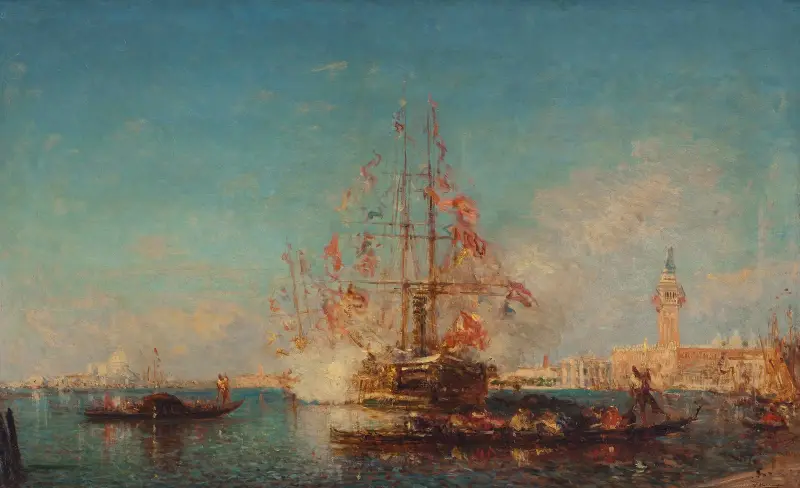 Le Coup de Canon von Félix Ziem