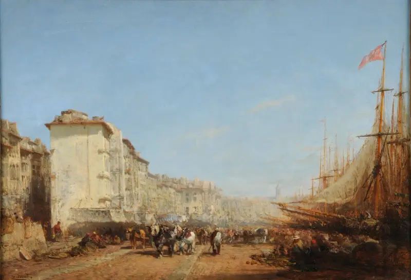 Marseille, gamla hamnen av Félix Ziem