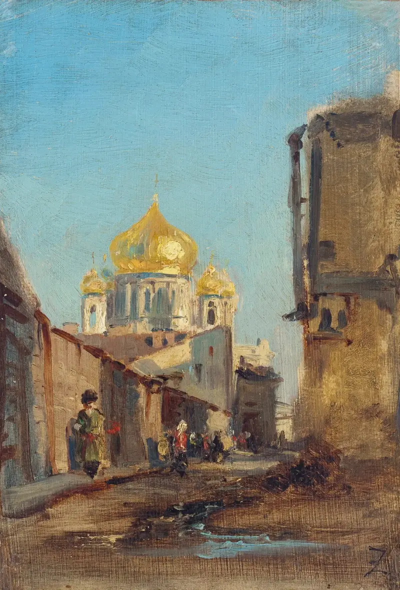 Tobolsk, Sibérie av Félix Ziem