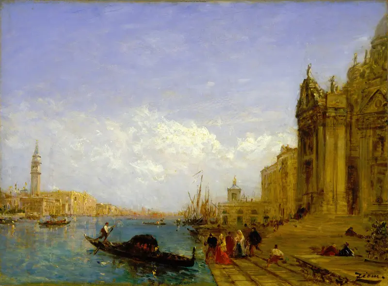 Venetianskt motiv av Félix Ziem