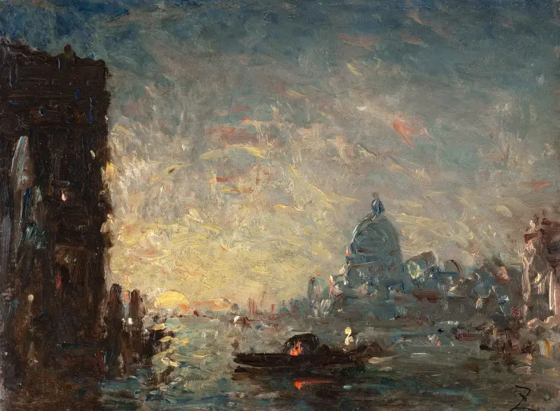 Venise Au Coucher Du Soleil av Félix Ziem