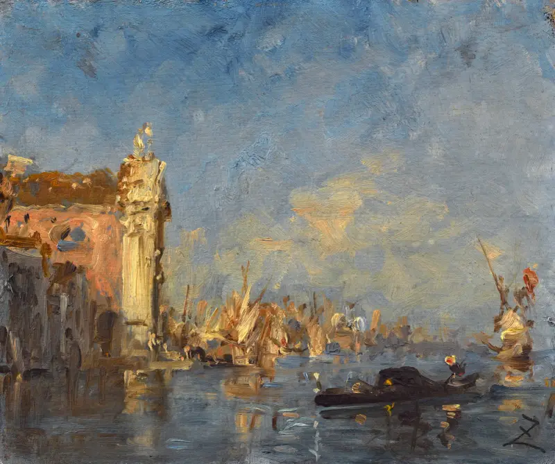 Venise, L’église Des Gesuati av Félix Ziem