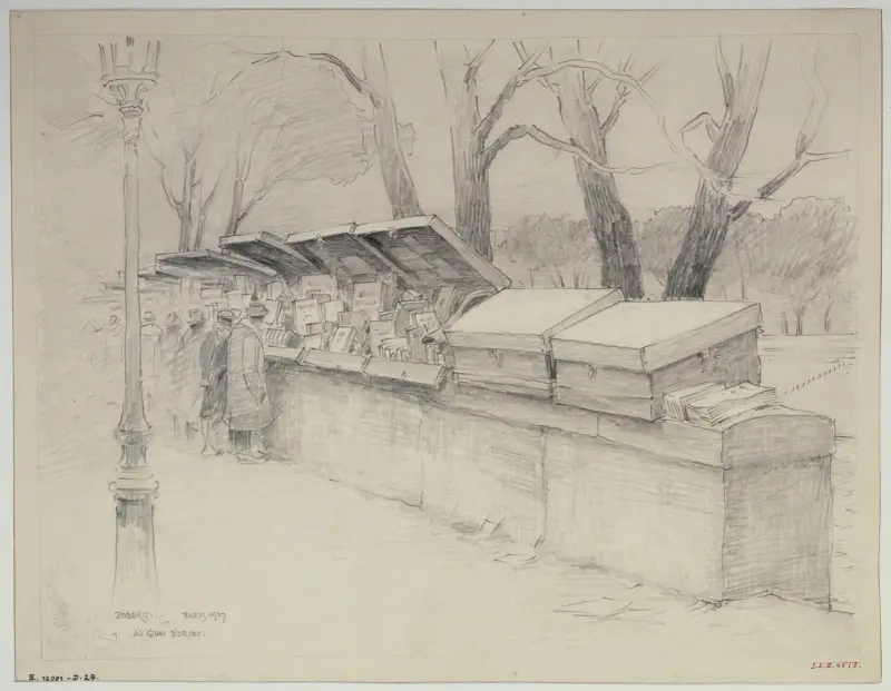 Bouquinistes sur le quai d’Orsay av Ferdinand Boberg