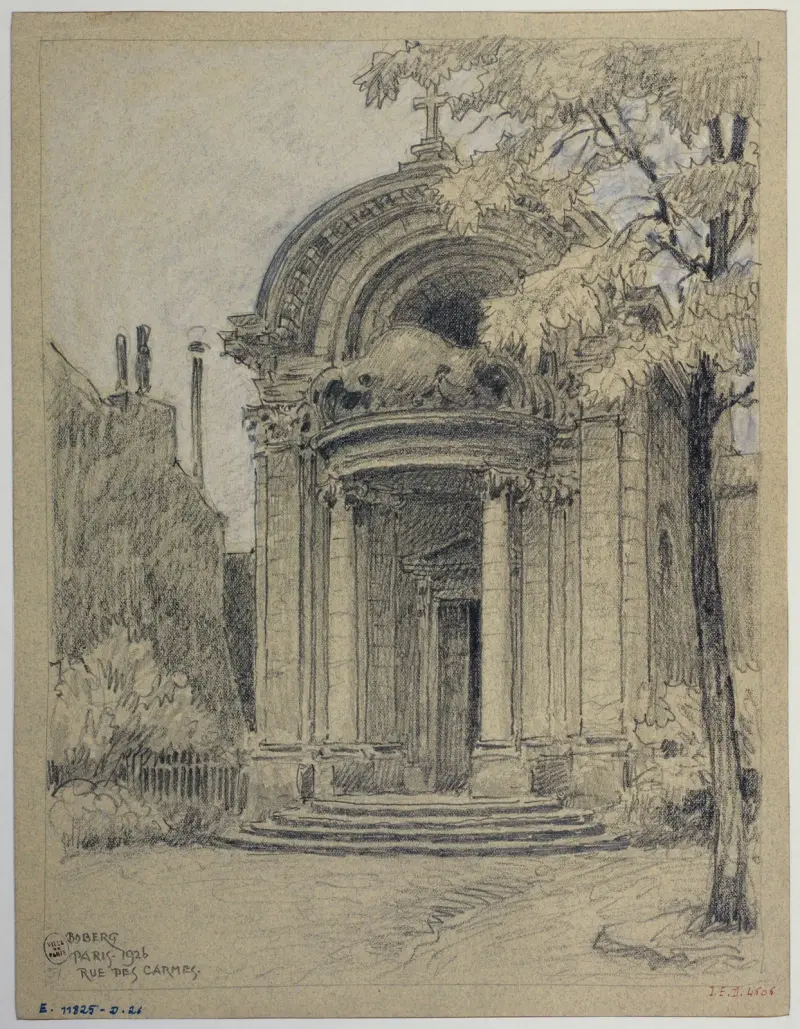 Kapellet vid det forna Collège des Lombards på rue des Carmes av Ferdinand Boberg