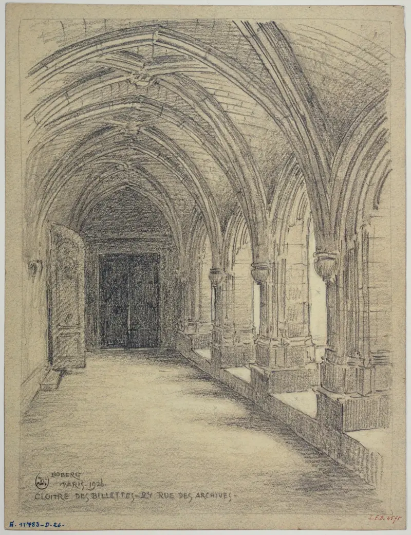 Cloître des Billettes, 24 rue des archives av Ferdinand Boberg