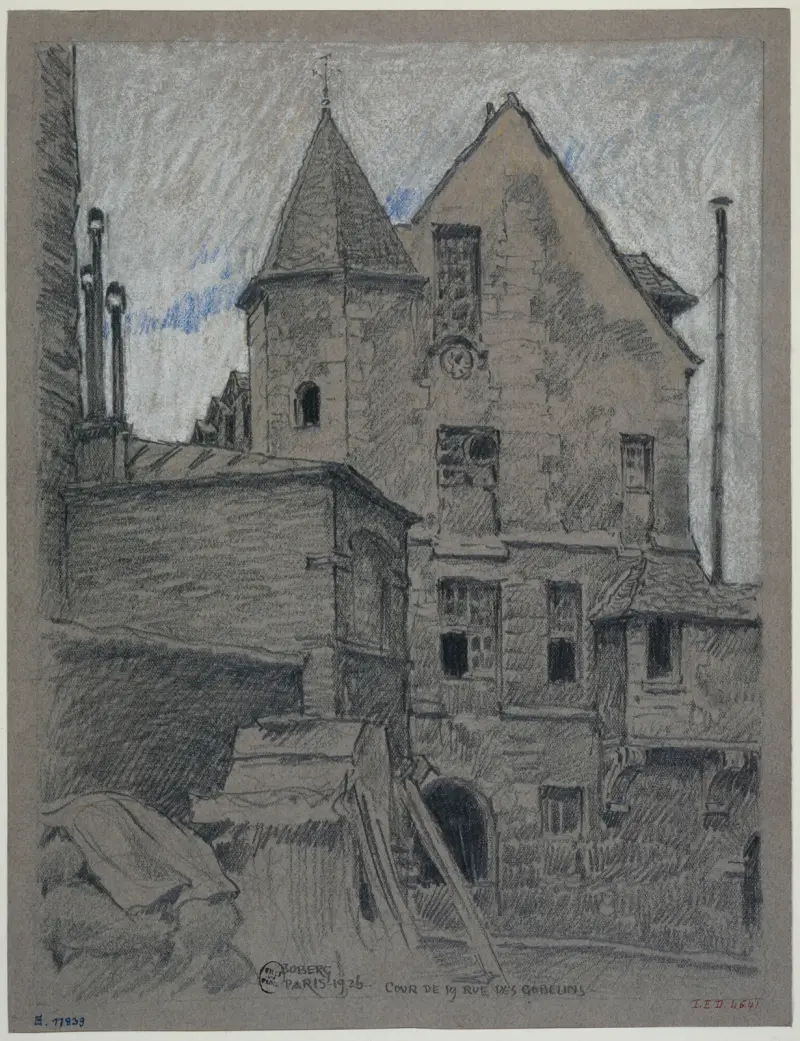 Gården vid rue des Gobelins 19 av Ferdinand Boberg