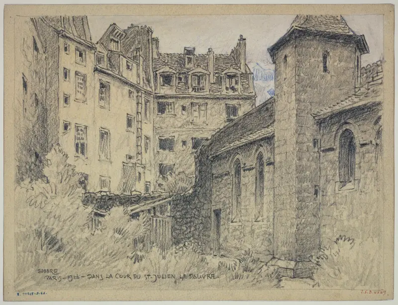 På gården till Saint-Julien-le-Pauvre av Ferdinand Boberg