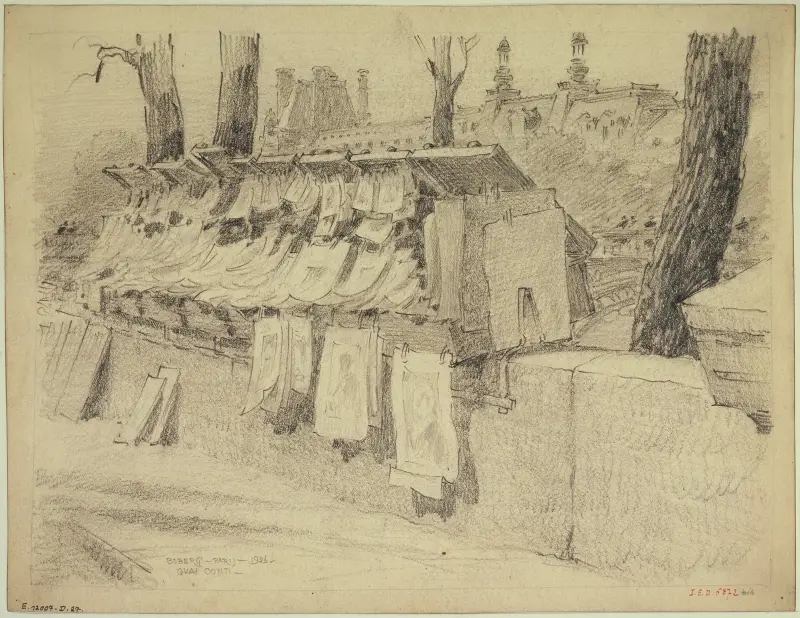Utställning hos en konsthandlare, quai Conti av Ferdinand Boberg