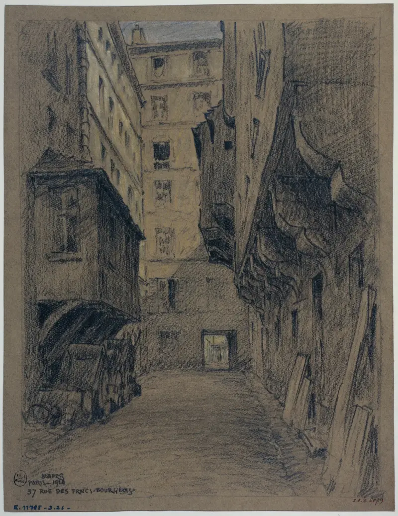 La maison nº37 rue des Francs Bourgeois av Ferdinand Boberg