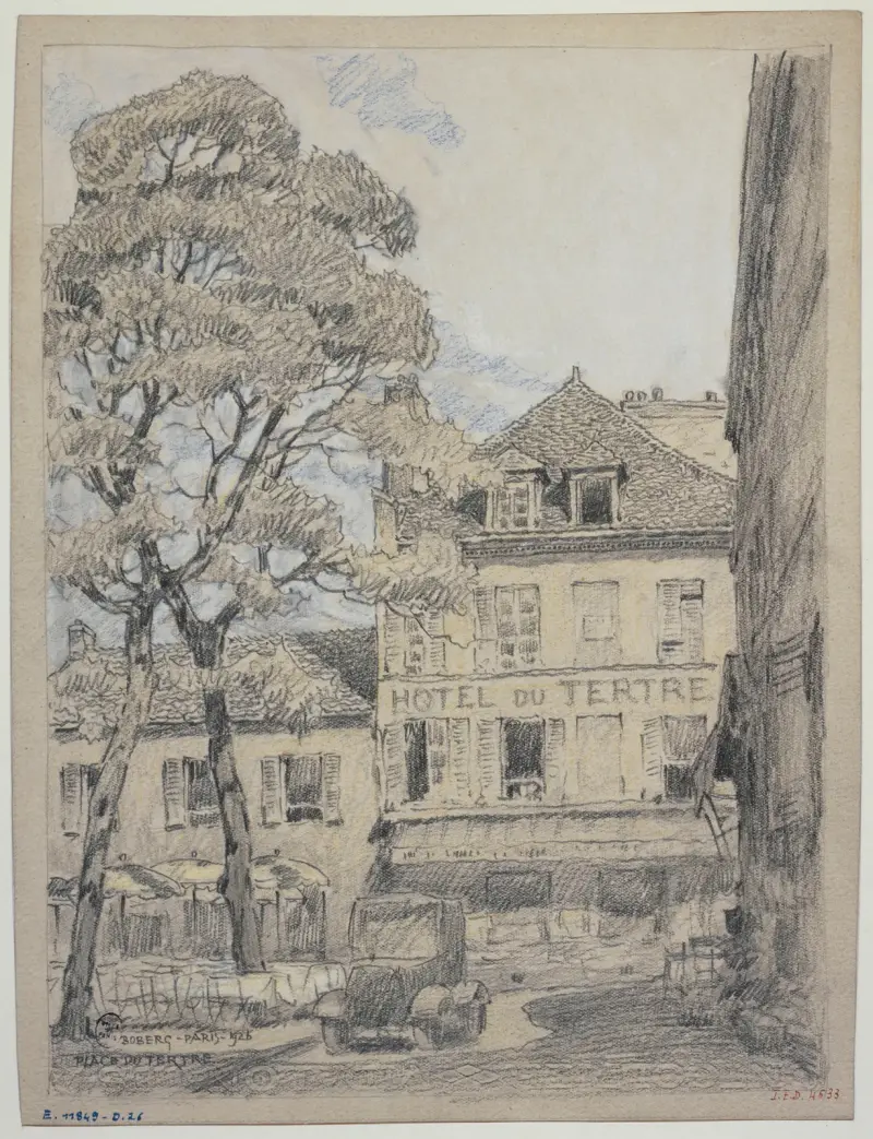 Place du Tertre i Montmartre, 1926 – nr 2 av Ferdinand Boberg