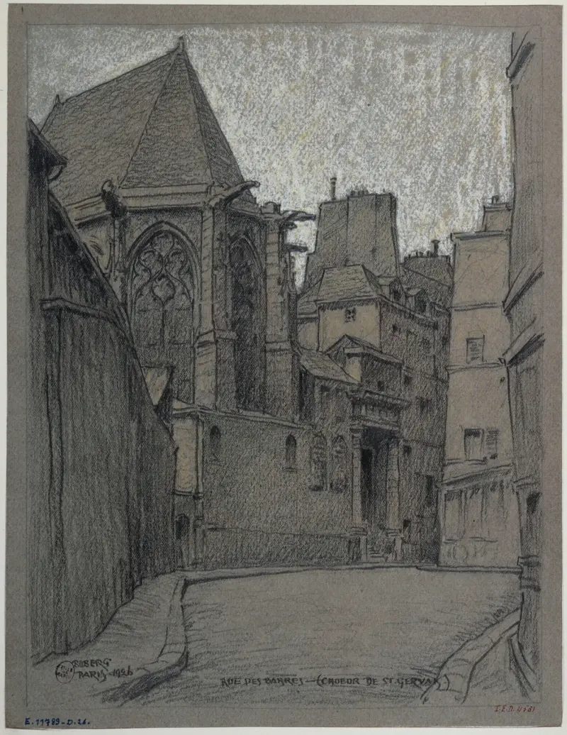Rue des Barres. Sankt Gervasius och Protasius kyrkokor av Ferdinand Boberg
