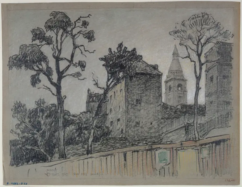 La rue des Saules, 1925 av Ferdinand Boberg