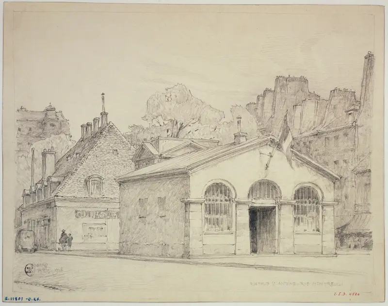 La rue du Faubourg Saint-Antoine et la rue de Montreuil av Ferdinand Boberg