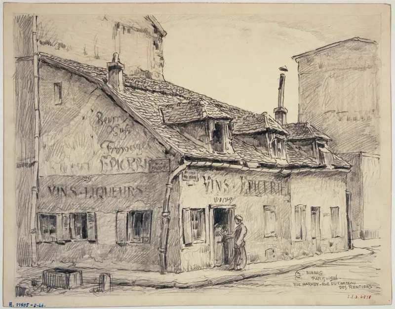 La rue Harvey et la rue du Château des Rentiers av Ferdinand Boberg