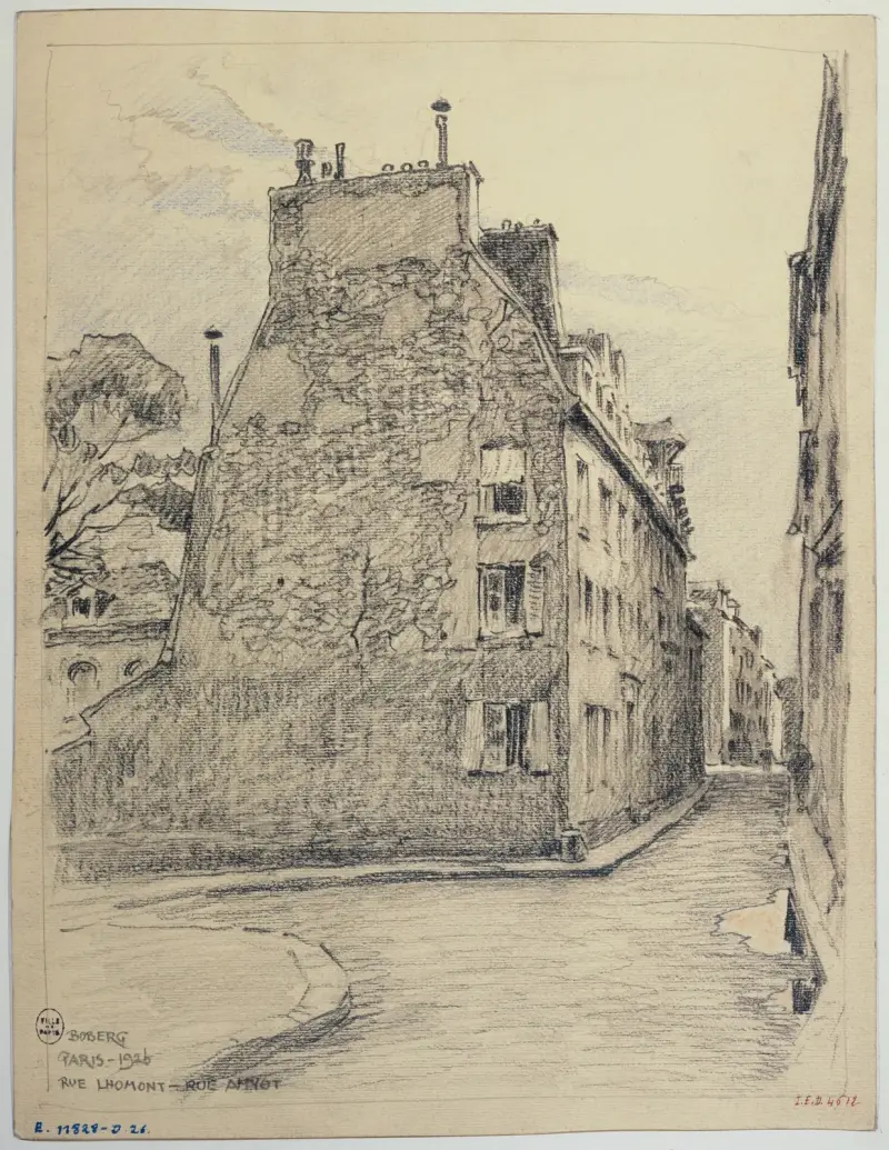 La rue Lhomond et la rue Amyot av Ferdinand Boberg