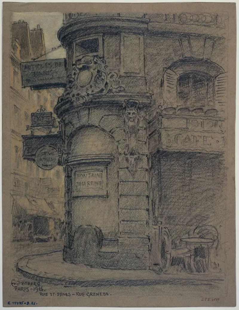 La rue Saint-Denis et la rue Greneta av Ferdinand Boberg