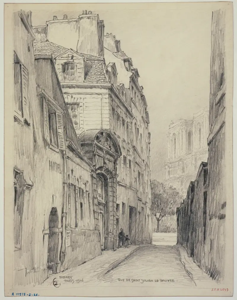 Rue Saint-Julien-le-Pauvre av Ferdinand Boberg