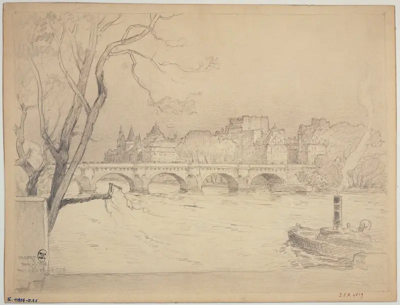 Le Pont-Neuf et la Cité av Ferdinand Boberg