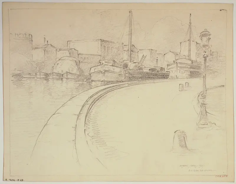 Le quai Valmy av Ferdinand Boberg