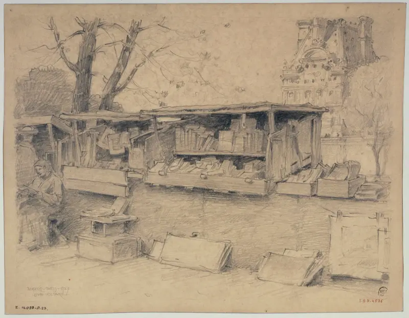 Bouquinisterna, quai Voltaire av Ferdinand Boberg