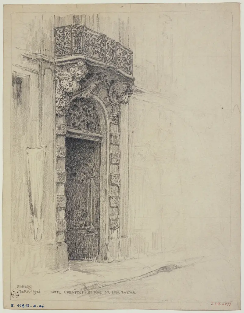 L’Hôtel Chenizot, 51 rue Saint Louis en l’Île av Ferdinand Boberg