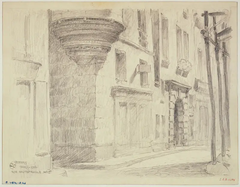 Maison, 5 rue Hautefeuille av Ferdinand Boberg