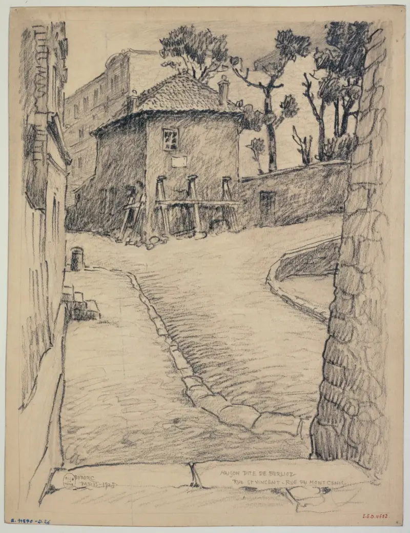 Maison de Berlioz, rue Saint Vincent et rue du Mont Cenis av Ferdinand Boberg