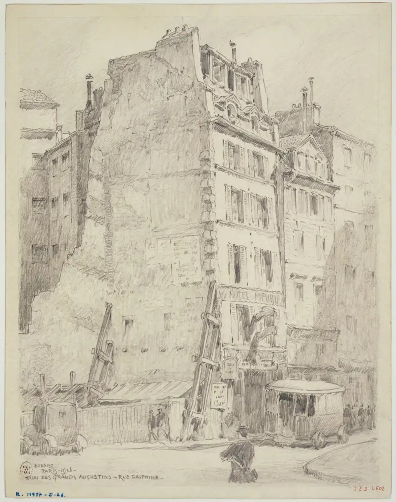 Quai des Grands Augustins et la rue Dauphine av Ferdinand Boberg
