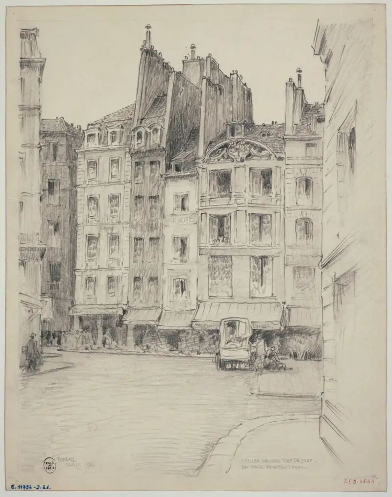 Rue de Jouy en face de la rue Tiron av Ferdinand Boberg
