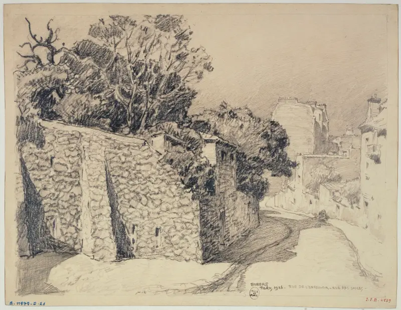 Rue de l’Abreuvoir et la rue des Saules av Ferdinand Boberg