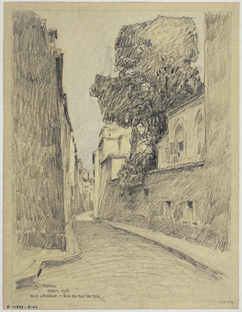 Rue Lhomond et rue du Pot de Fer av Ferdinand Boberg