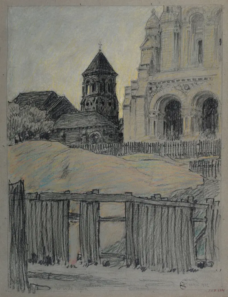 Saint-Pierre de Montmartre och Sacré-Cœur av Ferdinand Boberg