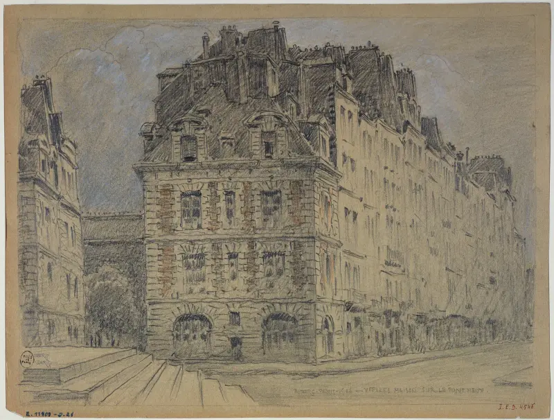 Gamla hus vid Pont Neuf av Ferdinand Boberg