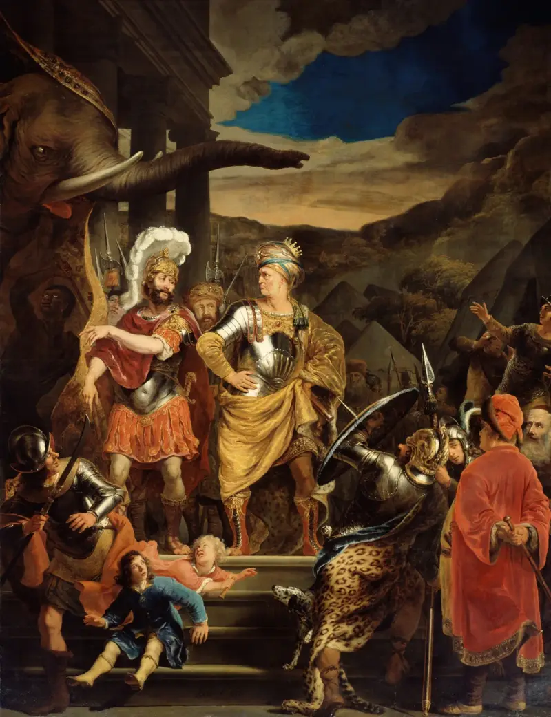 Fabritius and Pyrrhus av Ferdinand Bol