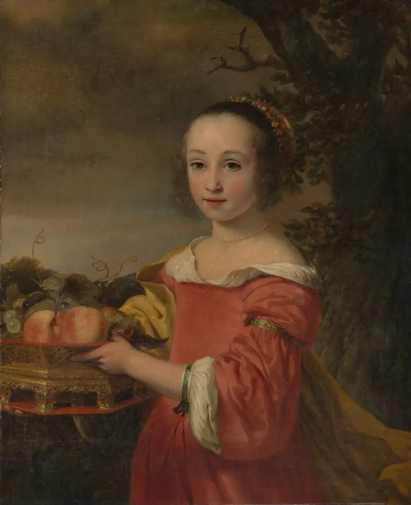 Petronella Elias (1648–1667) med fruktkorg av Ferdinand Bol