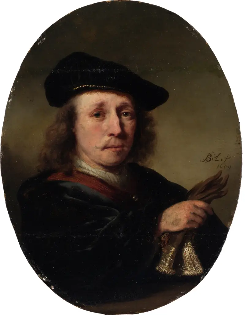 Porträtt av en man av Ferdinand Bol