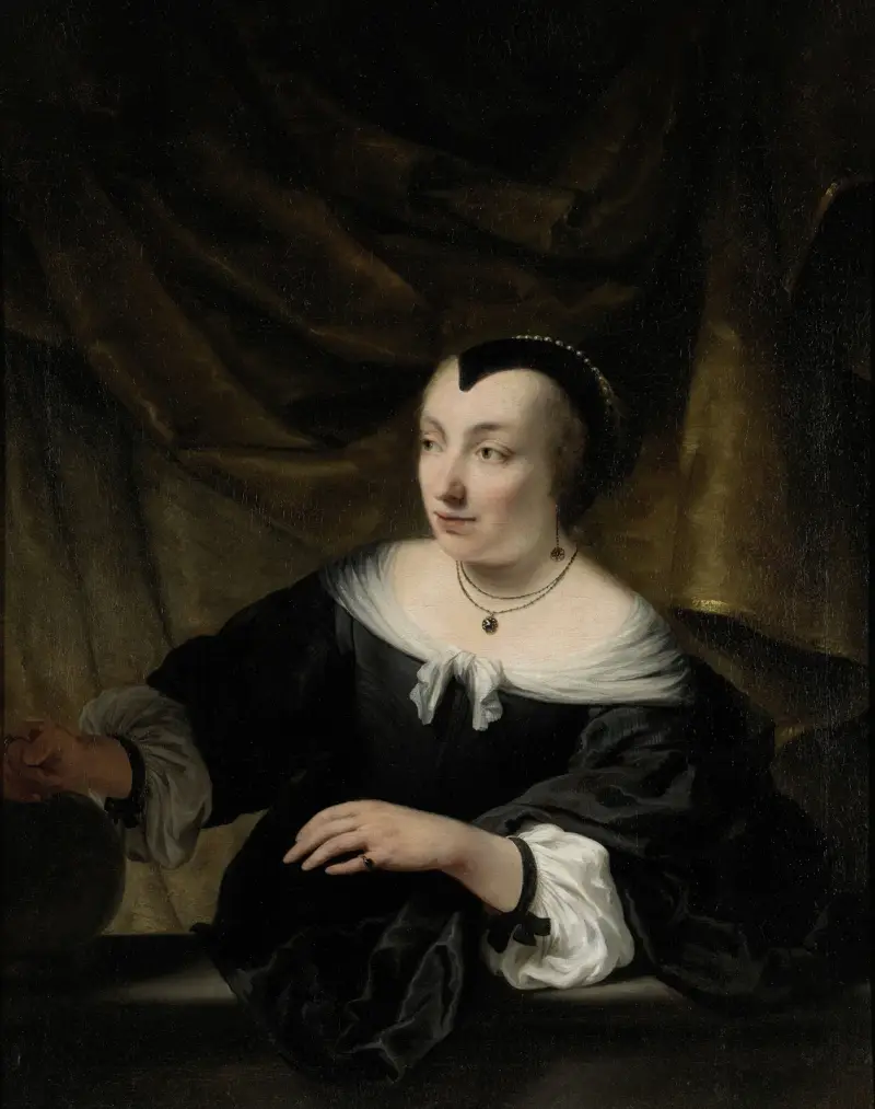 Porträtt av Elisabeth Dell av Ferdinand Bol