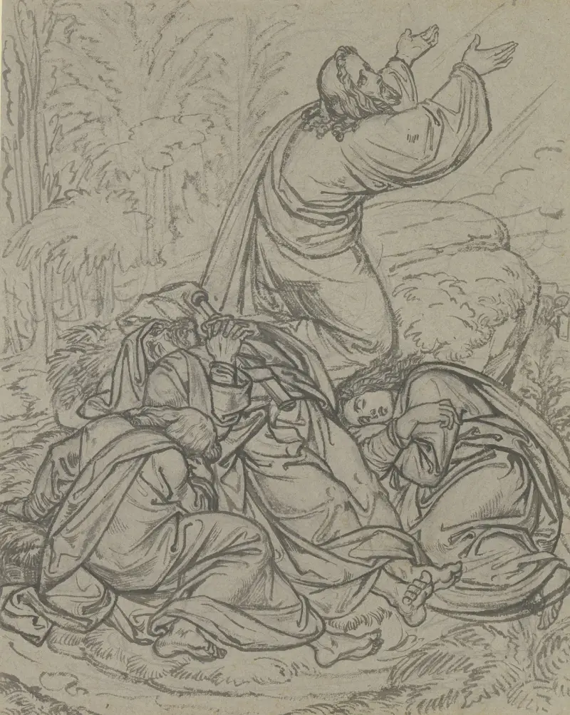 Ångest i Getsemane av Ferdinand Fellner