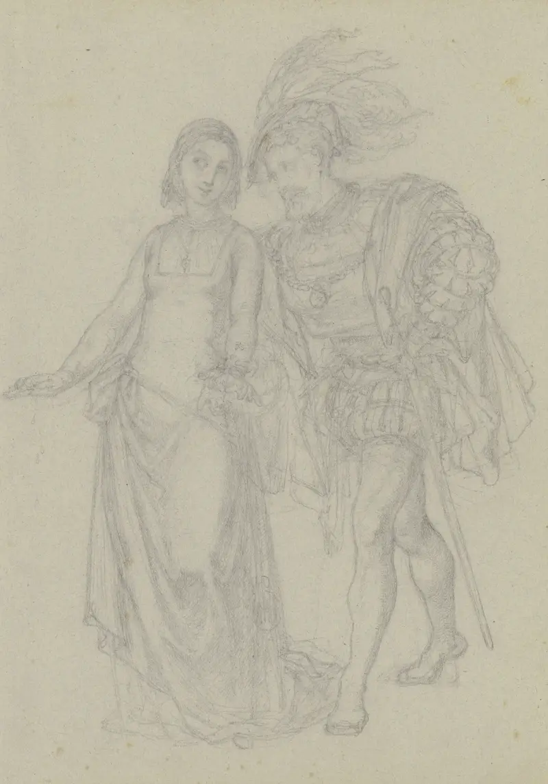 Faust och Gretchen av Ferdinand Fellner