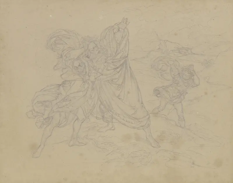 King Lear in the storm av Ferdinand Fellner