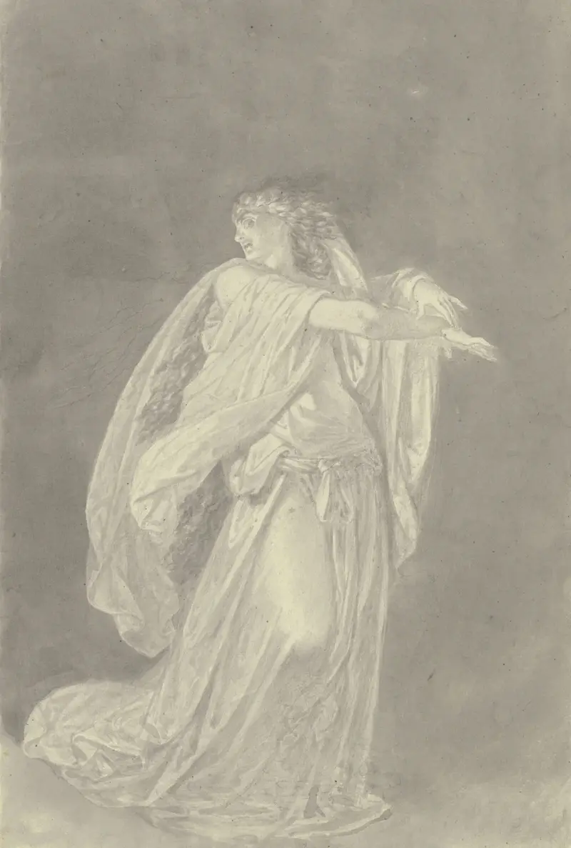 Lady Macbeth med blodiga händer av Ferdinand Fellner