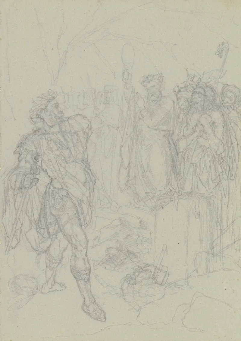 Macbeth med häxorna av Ferdinand Fellner