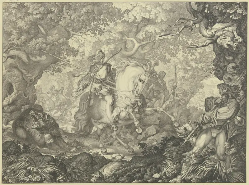 Siegfried med björnen av Ferdinand Fellner