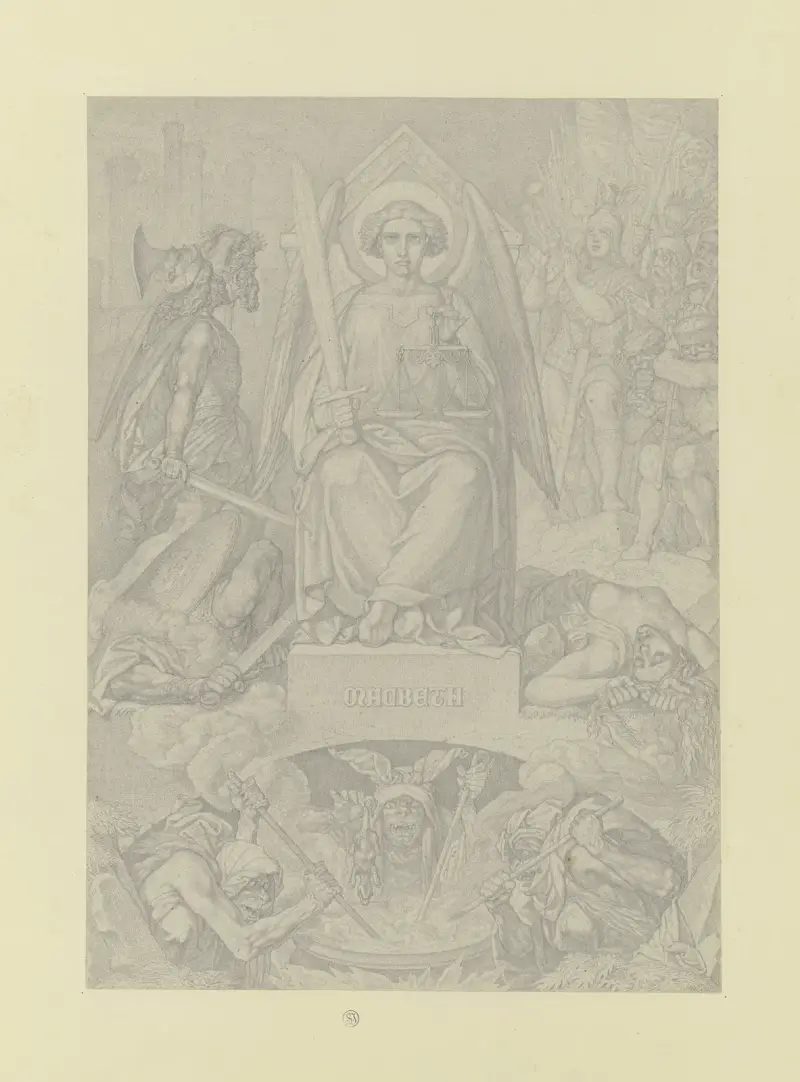 Title page for Macbeth av Ferdinand Fellner